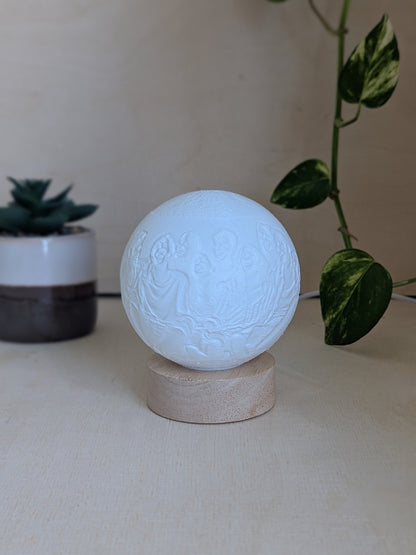 Personalized Lithophane Moonlamp – LED Globe