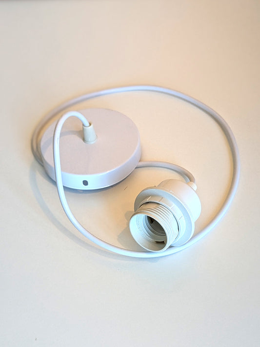 Witte Retro E27 Plafondlamp Fitting